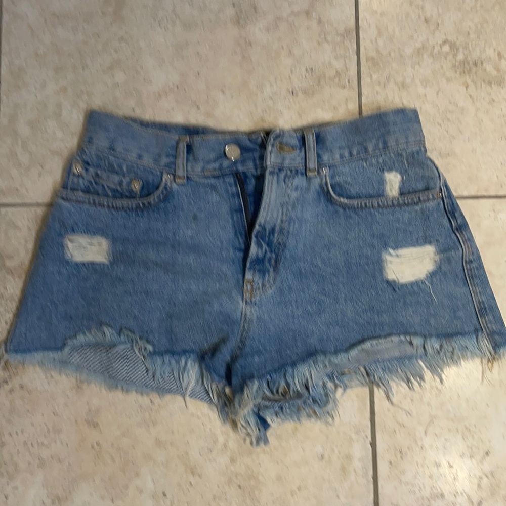 Denim ripped shorts. Great condition.